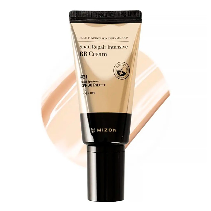 Mizon Snail Repair Intensive BB Cream №21 — BB-крем для лица с муцином улитки, 50 г